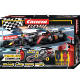 AUTORAMA CARRERA GO PISTA ELÉTRICA FORMULA FREE RACING MAX VERSTAPPEN VS CARLOS SAINZ COM 5,3 METROS 2 CONTROLES SEM FIO 1/43 CAR20062581